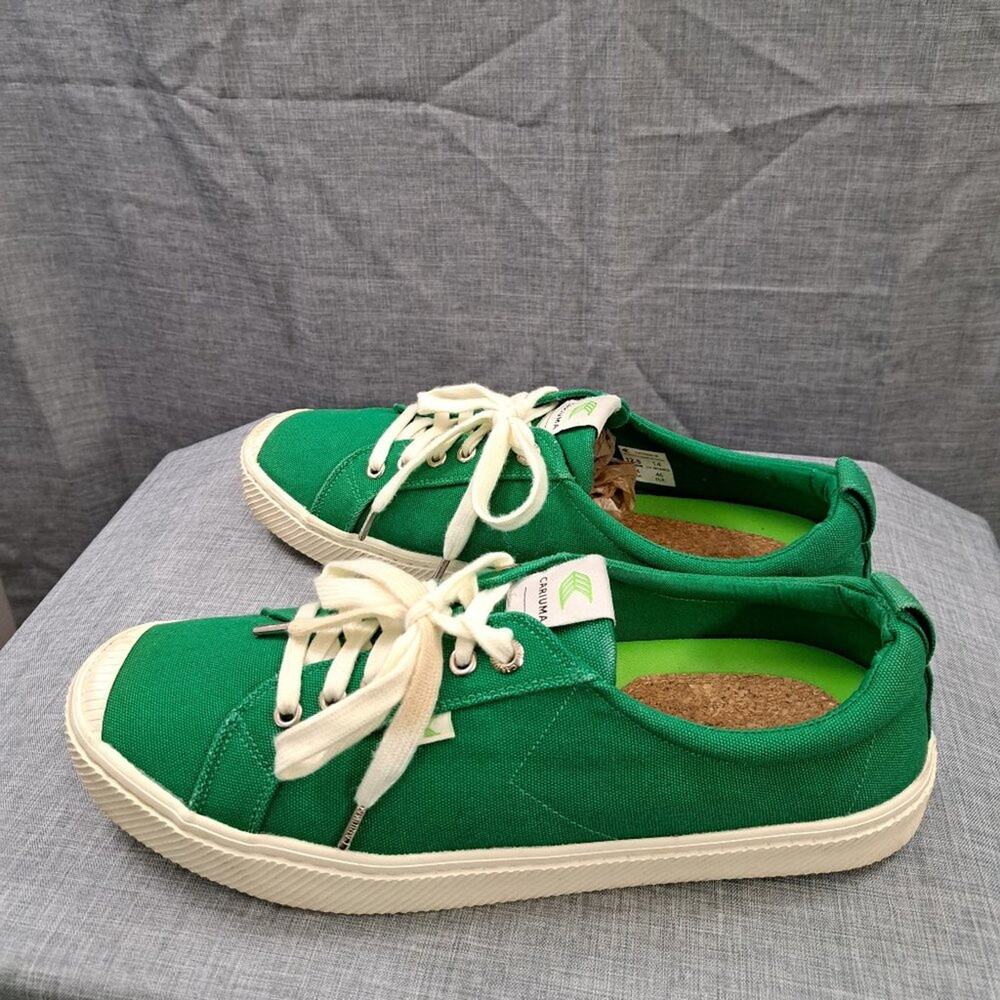 %Cariuma OCA Low Green Canvas Sustainable Sneakers Men / A 52